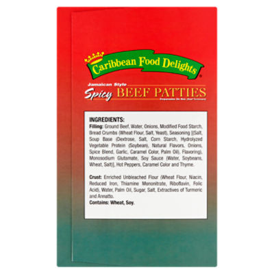 Caribbean Food Delights Jamaican Style Spicy Beef Patties, 10 ct.