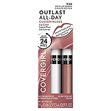 COVERGIRL Outlast All-Day Lip Color With Topcoat, Medium Warm 930, 1.9g 0.06 oz/ 2.3ml 0.07 fl oz
