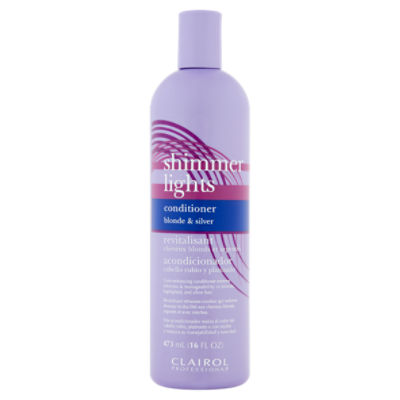 Clairol Professional Shimmer Lights Blonde & Silver Conditioner, 16 fl oz