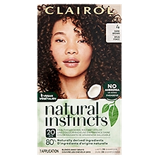 Clairol Natural Instincts 4 Nutmeg Dark Brown Haircolor, 1 application