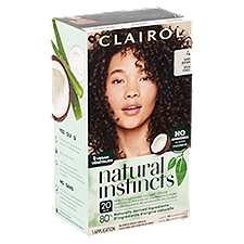 Clairol Natural Instincts Permanent Haircolor, 4 Dark Brown, 1 Each