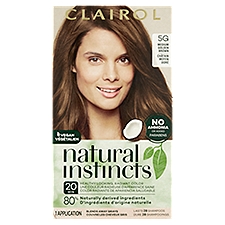 Clairol Natural Instincts Permanent Haircolor, 5G Medium Golden Brown, 1 Each