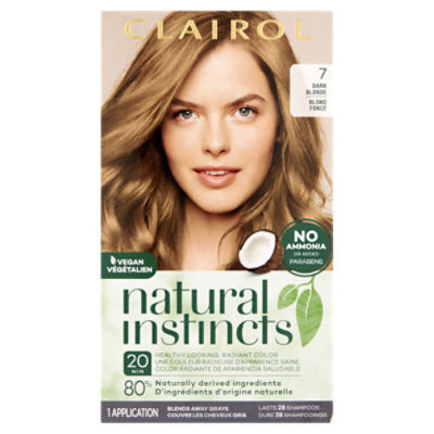 Clairol Natural Instincts 7 Coastal Dune Dark Blonde Haircolor, 1 application