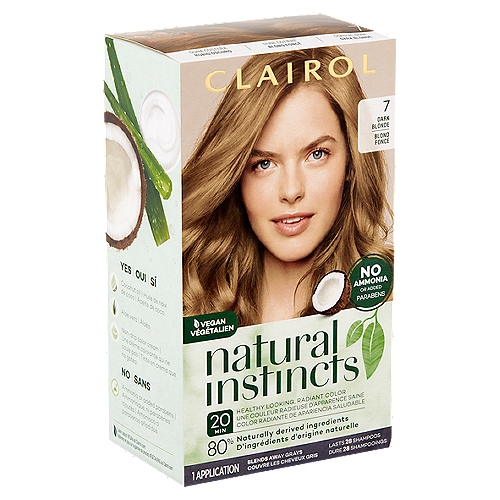 Clairol Natural Instincts 7 Coastal Dune Dark Blonde Haircolor, 1  application