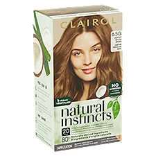 Clairol Natural Instincts 6.5G Lightest Golden Brown Haircolor, 1 application