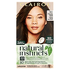 Clairol Natural Instincts 5C Peppercorn Brass Free Medium Brown Haircolor, 1 application