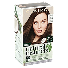 Clairol Natural Instincts 5W Medium Warm Brown Permanent Haircolor, 1 application