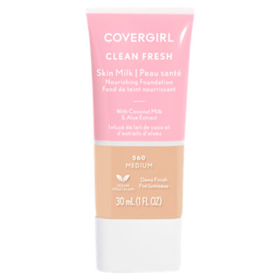 Covergirl Clean Fresh Skim Milk 560 Medium Nourishing Foundation, 1 fl oz