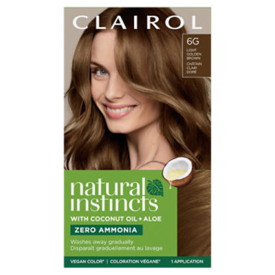 Clairol Natural Instincts 6G Light Golden Brown Permanent Haircolor, 1