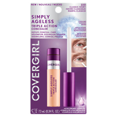 CoverGirl Simply Ageless Triple Action Concealer - Hydrating Concealer - Classic Ivory