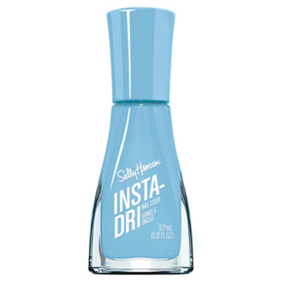 Sally Hansen Insta-Dri Nail Polish, Manicure, Nail Color, Blue Nail Polish - Up In The Clouds - 0.3