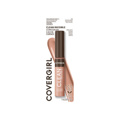 Covergirl Clean Invisible Concealer, Lightweight, Hydrating, Vegan Formula, Natural Beige 140, 0.23o