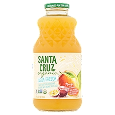 Santa Cruz Organic Agua Fresca Mango Passionfruit and Lemon, Juice Beverage, 32 Fluid ounce