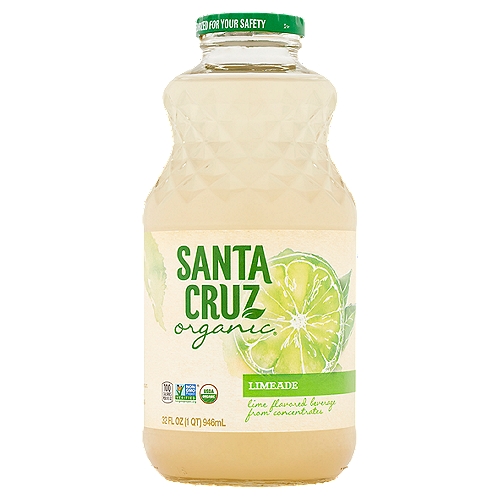 Lime flavored beverage from concentrates. 100 calories per 8 fl oz. Non GMO project verified. USDA organic. Pasteurized for your safety. Gluten free. Contains 13% juice.