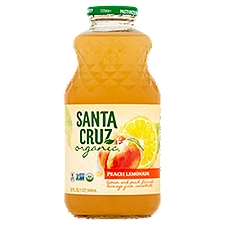 Santa Cruz Organic Peach Lemonade, 32 fl oz