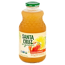 Santa Cruz Organic Peach, Lemonade, 32 Ounce