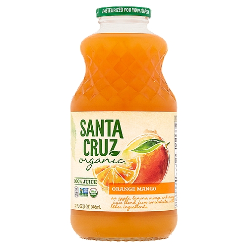 Santa Cruz Organic Orange Mango Juice, 32 fl oz
An Apple, Banana, Orange and Mango Juice Blend from Concentrate with Other Ingredients