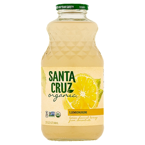 Santa Cruz Organic Lemonade, 32 fl oz
Lemon Flavored Beverage from Concentrate
