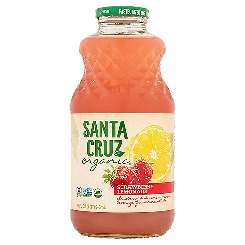 Santa Cruz Organic Strawberry Lemonade, 32 fl oz