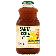 Santa Cruz Organic Half & Half, Iced Tea Lemonade, 32 Fluid ounce