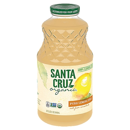 Santa Cruz Organic Pure Lemon Juice, 32 fl oz