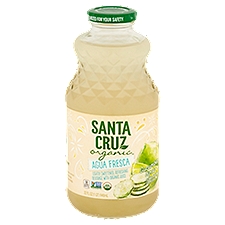 Santa Cruz Organic Agua Fresca Cucumber and Lime, Juice Beverage, 32 Fluid ounce