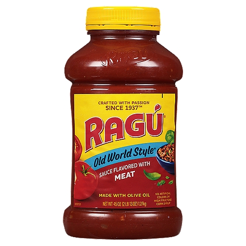 Ragú Old World Style Flavored with Meat Sauce, 45 oz