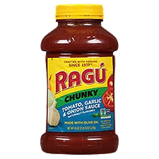 Ragú Chunky Tomato, Garlic & Onion, Sauce, 45 Ounce