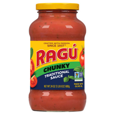 Ragú Chunky Traditional Sauce, 24 oz, 24 Ounce