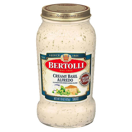 Bertolli Creamy Basil Alfredo Sauce, 15 oz