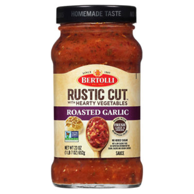Bertolli Rustic Cut Roasted Garlic Sauce, 23 oz