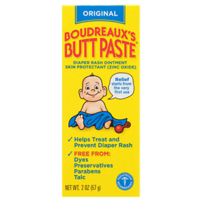 Boudreaux's Butt Paste Original Diaper Rash Ointment, 2 oz