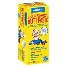 Boudreaux's Butt Paste Original, Diaper Rash Ointment, 2 Ounce