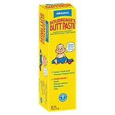 BOUDREAUX'S Butt Paste Original, Diaper Rash Ointment, 4 Ounce