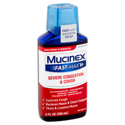 Mucinex FastMax Maximum Strength Severe Congestion & Cough For Ages 12