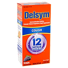 Delsym Cough Day or Night Grape Flavored, Liquid, 5 Fluid ounce