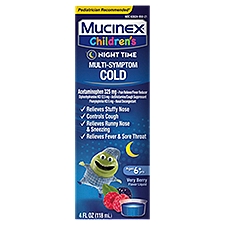 Mucinex Children's Multi Symptom Nighttime Cold, 4 fl oz