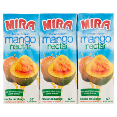 Mira Premium Tropical Mango Nectar, 6.7 fl oz, 3 count
