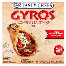 Tasty Chefs Gyros Complete Sandwich Kit, 38 oz, 38 Ounce