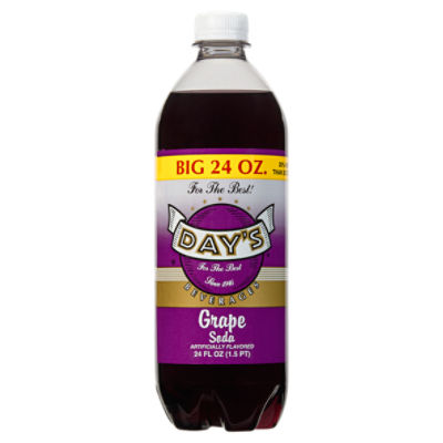 Day's Grape Soda, 24 fl oz