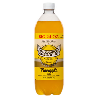 Day's Pineapple Soda, 24 fl oz