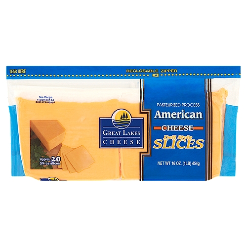 Great Lakes Cheese Deli Style Slices American Cheese, 16 oz