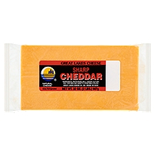 Great Lakes Cheese Cheese, Sharp Cheddar Natural, 32 Ounce