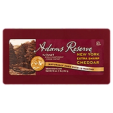 Adams Reserve Cheese, New York Extra Sharp Cheddar, 16 Ounce