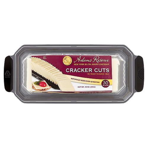 Adams Reserve Cracker Cuts Cheese, 30 count, 10 oz
New York Sharp Cheddar

World Championship Cheese Contest
Established 1957