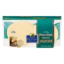 Great Lakes Cheese Deli Style Slices Provolone Cheese, 16 oz, 16 Ounce