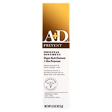 A+D Prevent Diaper Rash + Skin Protectant Original Ointment, 1.5 oz