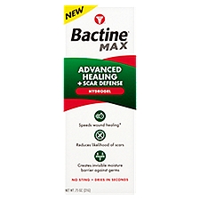 Bactine Max Advanced Healing + Scar Defense, Hydrogel, 0.75 Ounce