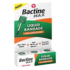 Bactine Max with Lidocaine, Liquid Bandage, 0.3 Fluid ounce