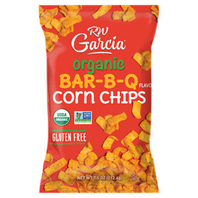 RW Garcia Organic BAR-B-Q Flavored Corn Chips, 7.5 oz